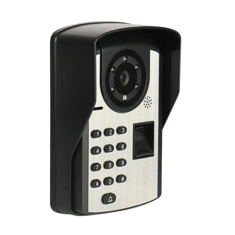 Video Intercom Doorbell Kits 7'' Monitor Wired Wifi Video Door Phone System IR Camera with Electric Lock +Exit+ APP Control