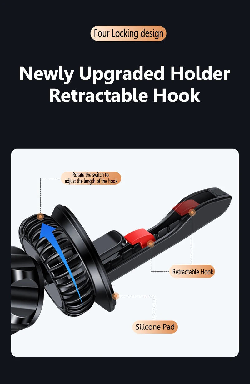 Magnetic Phone Holder Compatible With MagSafe Car Mount for iPhone 14 13 12 Car Air Vent Clip Cellphone Mount Phone Bracket