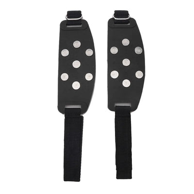 Ice Cleats Traction Crampons Overshoe Ice Snow Anti Slip Spikes Grips Ice Grippers for Adult Hiking Mountaineering Boots Winter