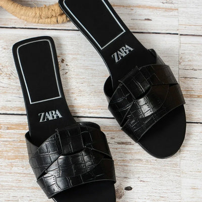 Designer Woman Flat New Slippers Woven with Comfortable Women's Shoes Casual Bottom Slippers Women's Shoes Summer