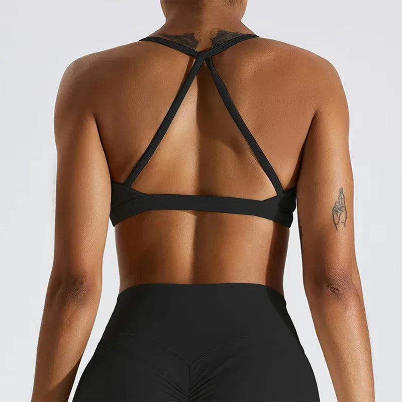 Sexy Scrunch Sports Bra Gym Top Women Running Back Cross Top Women Sportswear Yoga Underwear Fitness Workout Yoga ClothingWomen