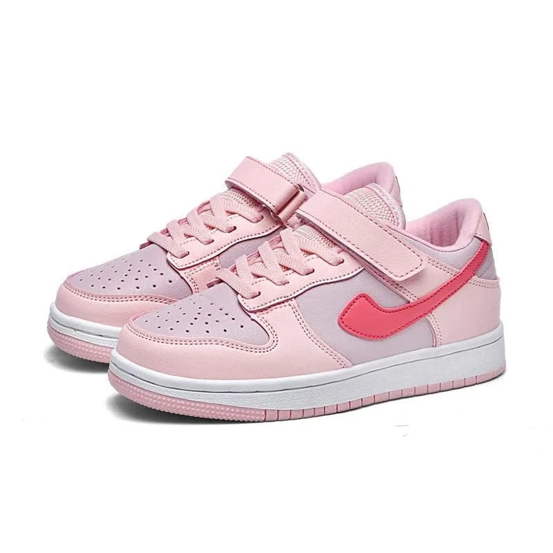 Boys' sports shoes 2025 new leather-covered waterproof children's casual shoes primary school trend non-slip board shoes