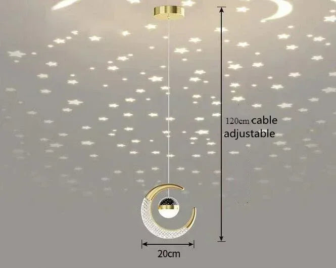 Home decor corridor ceiling light star chandelier modern living room bedroom bedside chandelier bar atmosphere decor chandelier