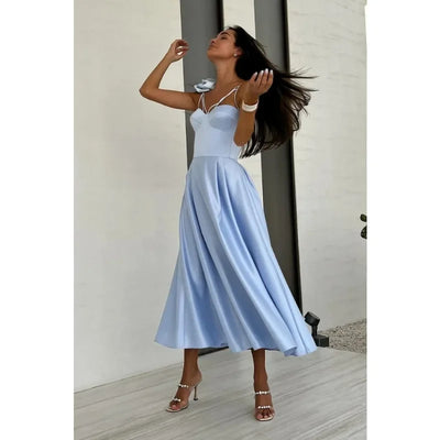 Luxurious Women Party Evening Dress Elegant 3D Floral Off Shoulder Corset Cocktail Gala Dress Graduation Wedding Foraml Prom