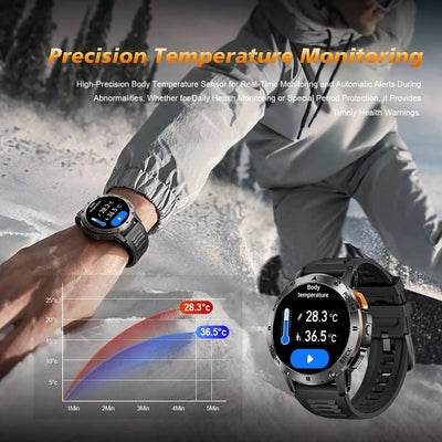 2025 New For Xiaomi IOS Compass Outdoor Smart Watch Men 1.43'' HD AMOLED Screen GPS 400 Mah Battery Bluetooth Call SmartWatches