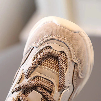 Trendy Children Shoes Spring Autumn Casual Sports Sneakers Breathable Running Shoes 1-6-year-old Baby Shoes Soft Sole Leather