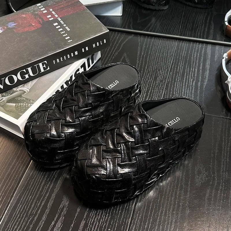 Women Mules Shoes Flats Platform Slippers Summer Sandals Designer Woman 2025 Trend Slingback Flip Flops Casual Sneakers Mujer