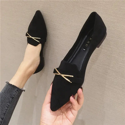 Slip on Shoes for Women Woman Footwear Flat Pointed Toe Red Fashion 2024 New in Comfortable and Elegant Original Shoe Urban 39 A