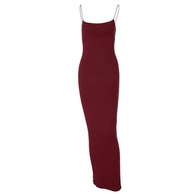 New Dresses 2025 Woman Fashion Summer Sexy Halter Temperament Halter Long Dress Slim Skirts Women's Clothing Tops