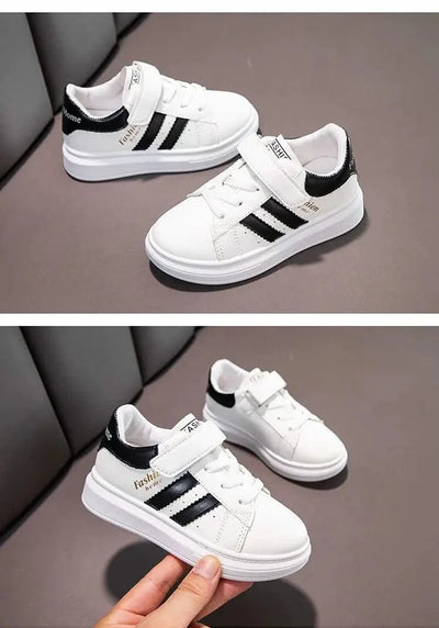 Children's Sports Shoes Non-slip New Tennis Shoes for Girls Fashion Boys Versatile Kids Causal School Running Sneakers Hook Loop