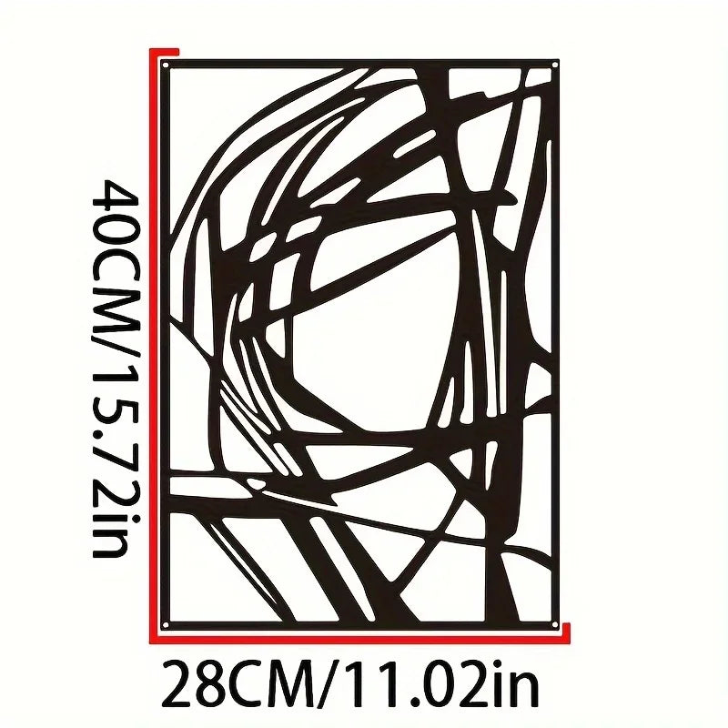 Abstract Metal Wall Art - Minimalist Single Line Decorative Sculpture. Modern Wall Decor for a Stylish Wall Art Display