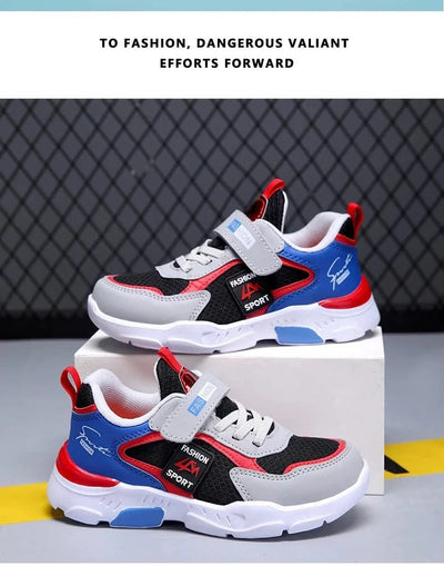 Children Casual Sports Shoes for Boys Breathable Summer Kids Hook&Loop Students Girls School Running Kids' Outdoor Sneakers