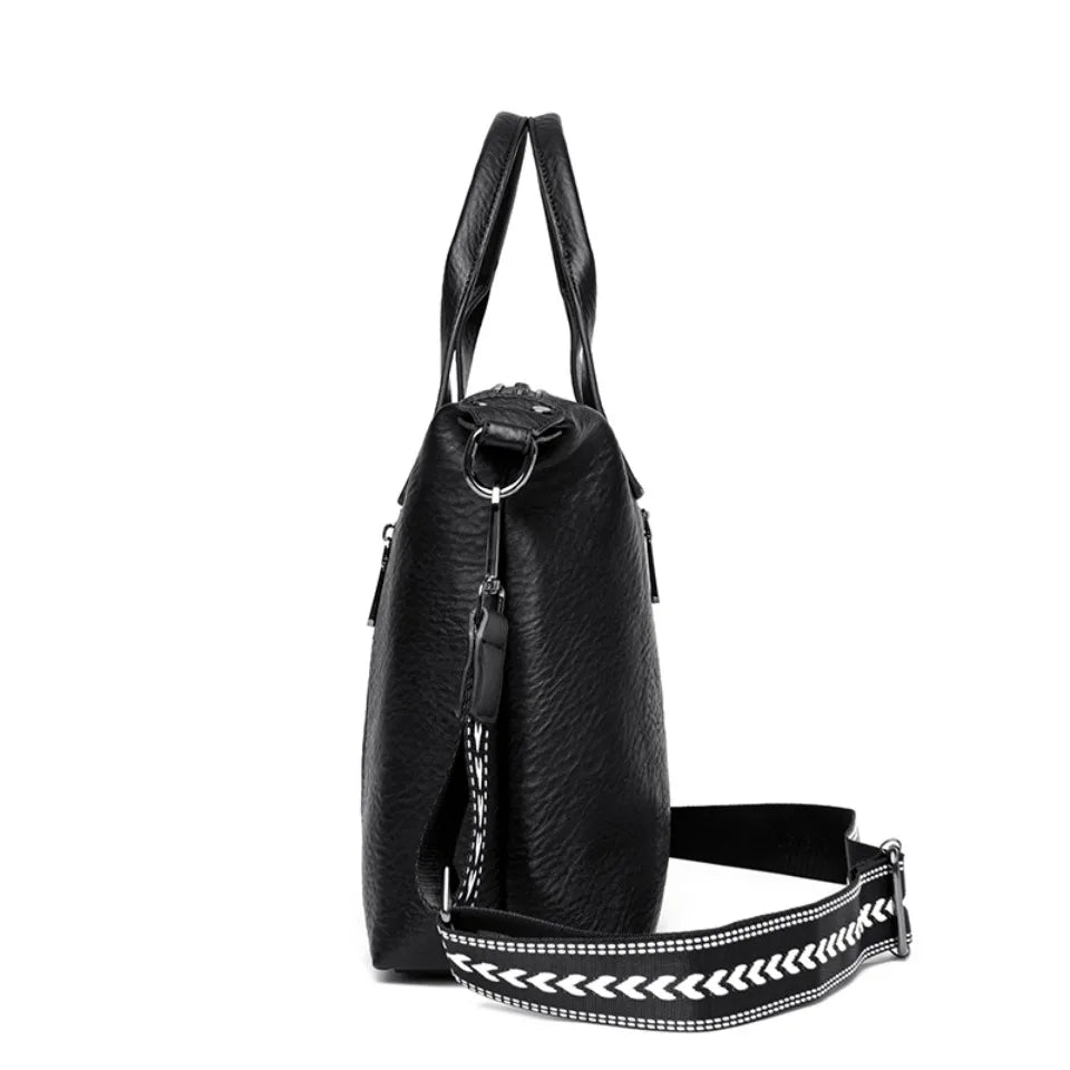 Women's Handbag Trend Designer Female Leather Multi-Pocket Shoulder Bag Luxury Brand Large Capacity Ladies Shopping Bag