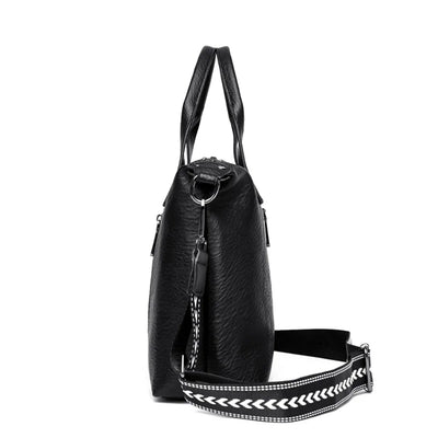Women's Handbag Trend Designer Female Leather Multi-Pocket Shoulder Bag Luxury Brand Large Capacity Ladies Shopping Bag