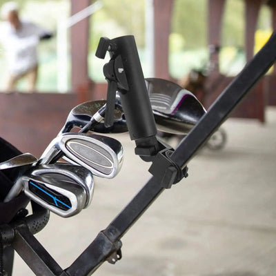 Golf Umbrella Holder Cart Stand Portable Adjustable Clip Trolley Support Golf Course Accessories Rain Golfs Push Cart