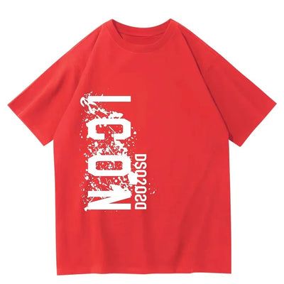 The Popular Trend of Printed T-shirts From European and American Brands: Comfortable Absorbent Cotton Short-sleeved T-shirts