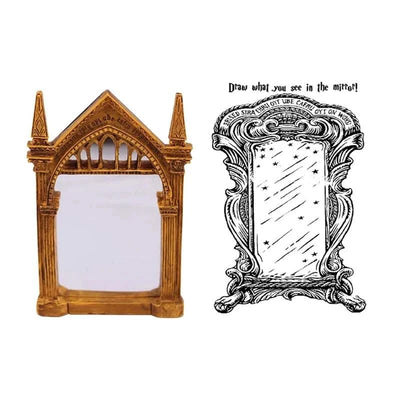 Mirror Of Erised Standing Bookshelf Decor Wizarding Witchy Items Magical Objects Wizard Home Decor Fantasy Gift