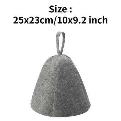Anti Heat Sauna Hat Thicken Wool Felt Shower Cap Hair Turban Quickly Towel Drying Towel Hats Sauna Bathroom Accessories