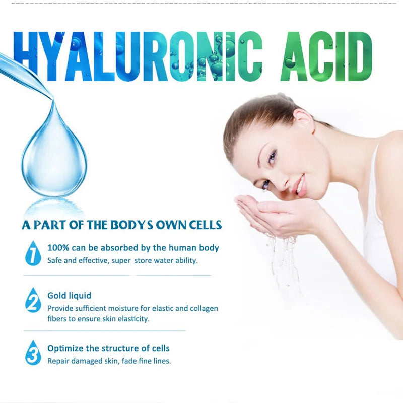 Hyaluronic Acid Solution Face Serum Moisturizing Nourishing Restore Elastic Skin Tightening and Lifting Facial Care Products