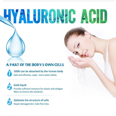 Hyaluronic Acid Solution Face Serum Moisturizing Nourishing Restore Elastic Skin Tightening and Lifting Facial Care Products