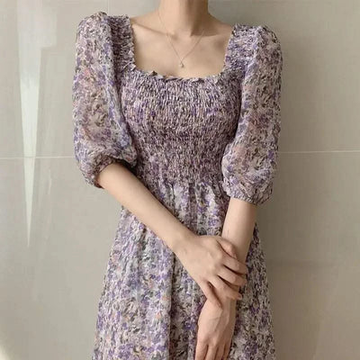Female Dresses Pink Women's Dress Floral Graduation Formal Occasion Flower Birthday Elegant and Beautiful 2024 Fashion Summer X