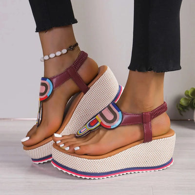 Women Sandal 2024 New Summer Fashion Shoes for Women Plus Size Open Toe Wedges Sandals Women Luxury Designer Platform Sandals