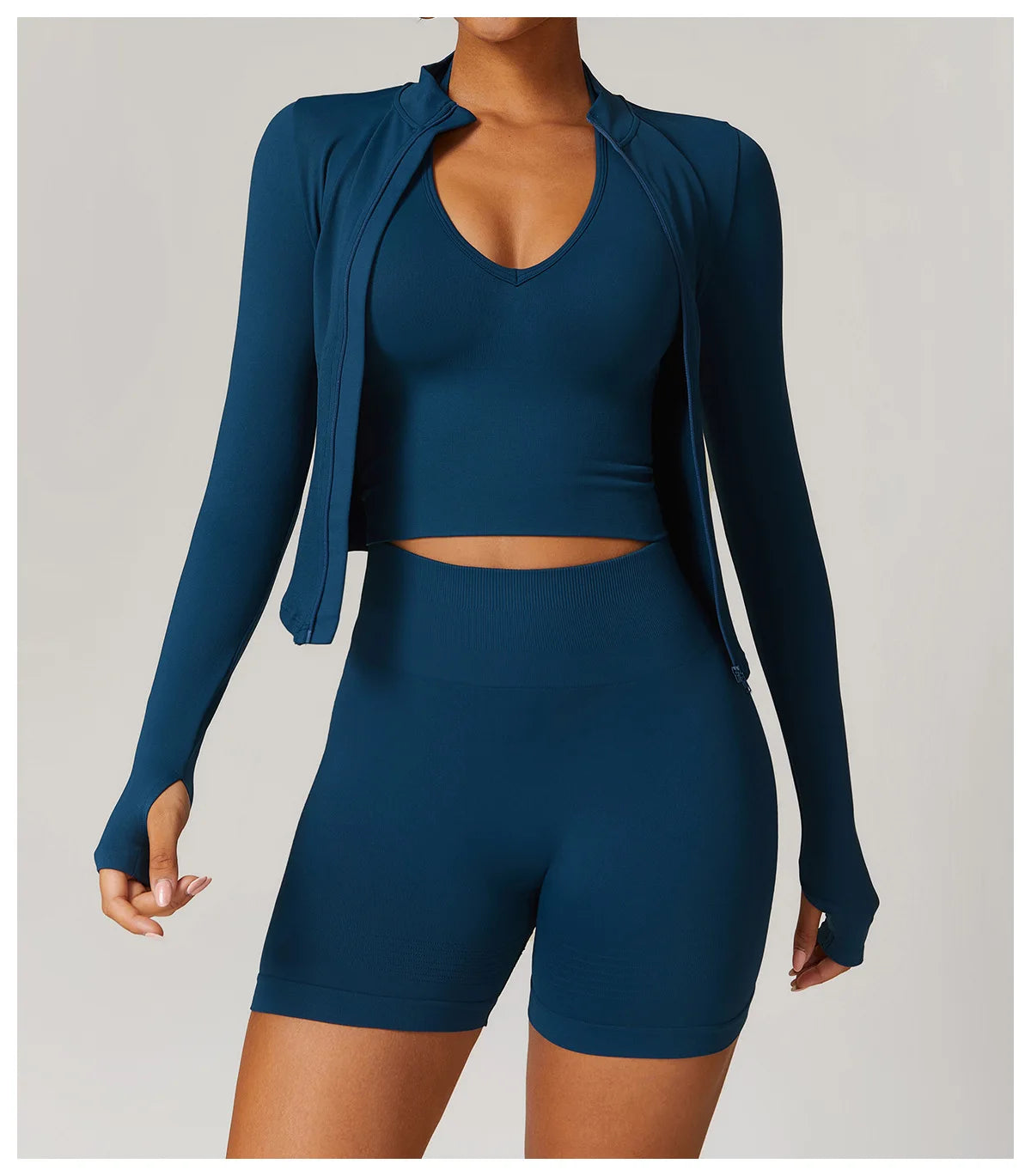 Seamless Athletic Wear Women's Clothes 2 Pieces Yoga Set Workout Sportswear Gym Clothing High Waist Leggings Fitness Sports Suit