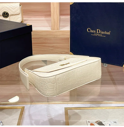 Classic Women's Handbag in Leather, Shoulder and Crossbody Bag Style, Luxury Elegant Design for Ladies By Famous Designer