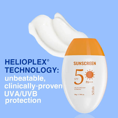 Séfralls SPF50 PA+++ Sunscreen 50g: UV Protection, Moisturizing, Fast-Absorbing Refreshing Lotion for Face & Body sol de janeiro