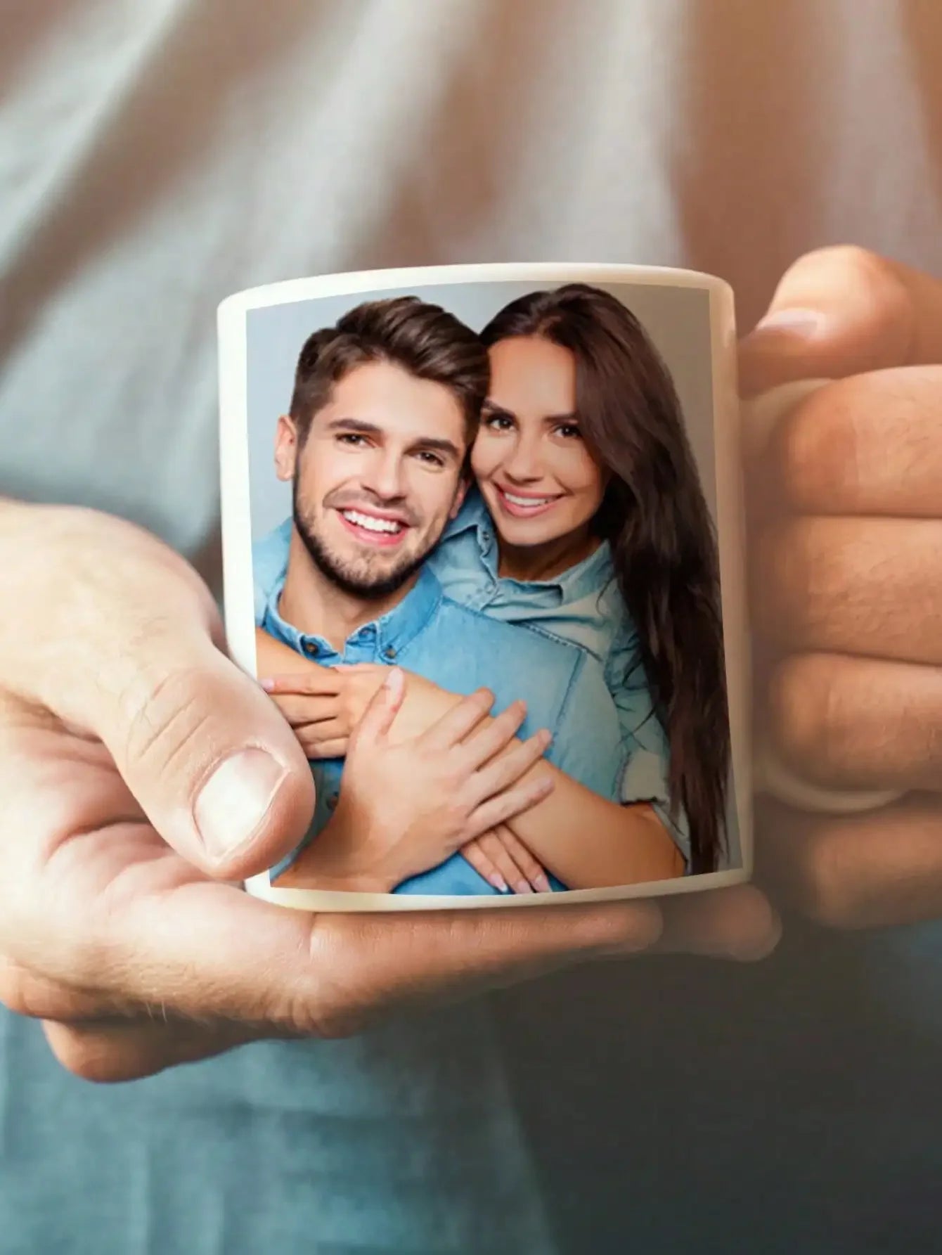 1pc Custom Photo Mug - Personalized Coffee Mug with Photo, Unique Gift for Anniversary, Valentine's, Housewarming, Mother's Day,