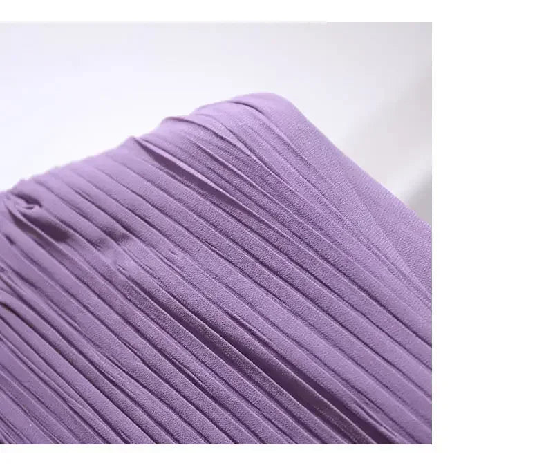 Purple Dresses for Women 2024 Woman Dress Midi Silk Satin Chiffon Clothes New Features of Sale Outfits Fashion Retro Hot X Xxl G