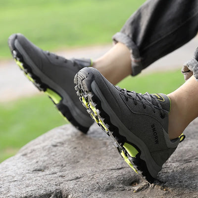Hiking Shoes For Men Outdoor Mountain Boots Non-Slip Climbing Shoes Trekking Walking Hunting Tactical Sneakers Rubber Boots