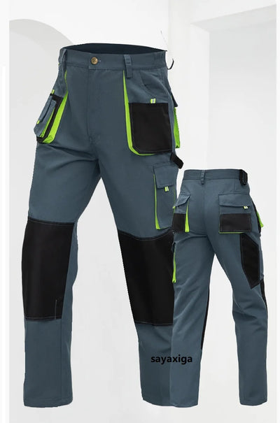 Work Trousers Working Pants For Men Cargo Pants Men Workwear Multi-pocket Outdoor Hiking Joggers Pants Functional Pockets Pants