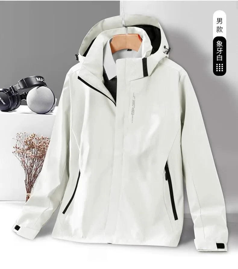 Waterproof Windbreaker Jackets For Women Men Camping Climbing Outdoor Hiking Coats Spring Autumn Unisex Outerwear