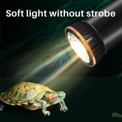 Pet Reptile Lamp 25/50/75W UVA+UVB 3.0 Pet Heat Lamp Bulb, Turtle Light Heating Lamp Amphibians Lizards Temperature Controller