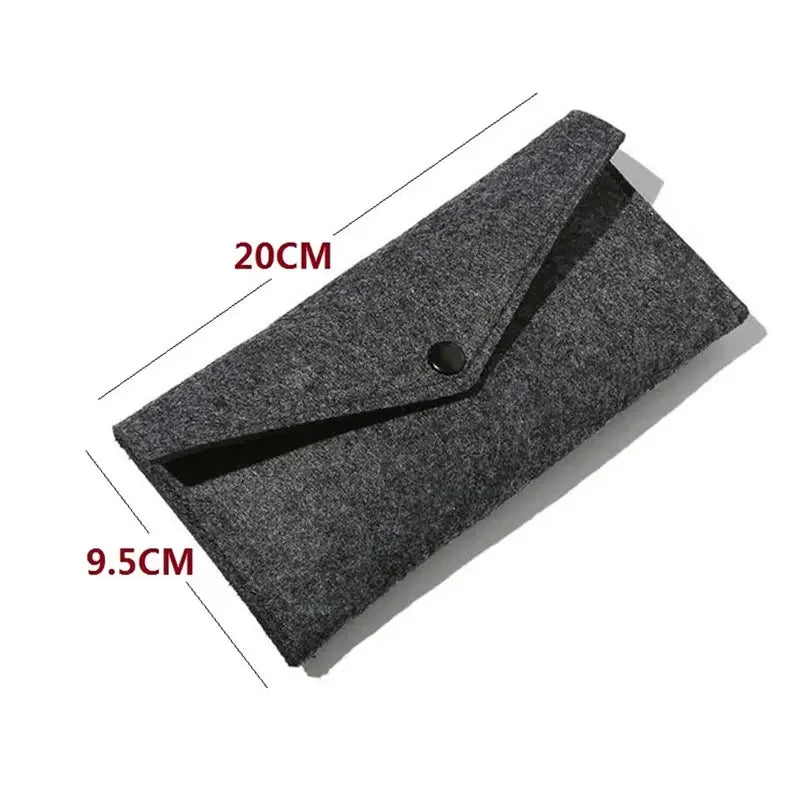 Felt Envelope Mobile Phone Bag Storage Pouch Wallet Credit Card Holder Business Change Purse Bag Thin Wallet Card Holde
