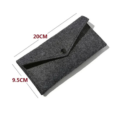 Felt Envelope Mobile Phone Bag Storage Pouch Wallet Credit Card Holder Business Change Purse Bag Thin Wallet Card Holde