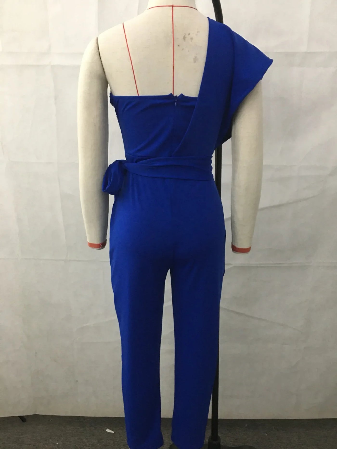 Summer Bodysuit Sexy Party Overalls Solid Sleeveless Women Jumpsuit Long Pants Rompers Lace-up Slim-fit Sequin Women's Trousers