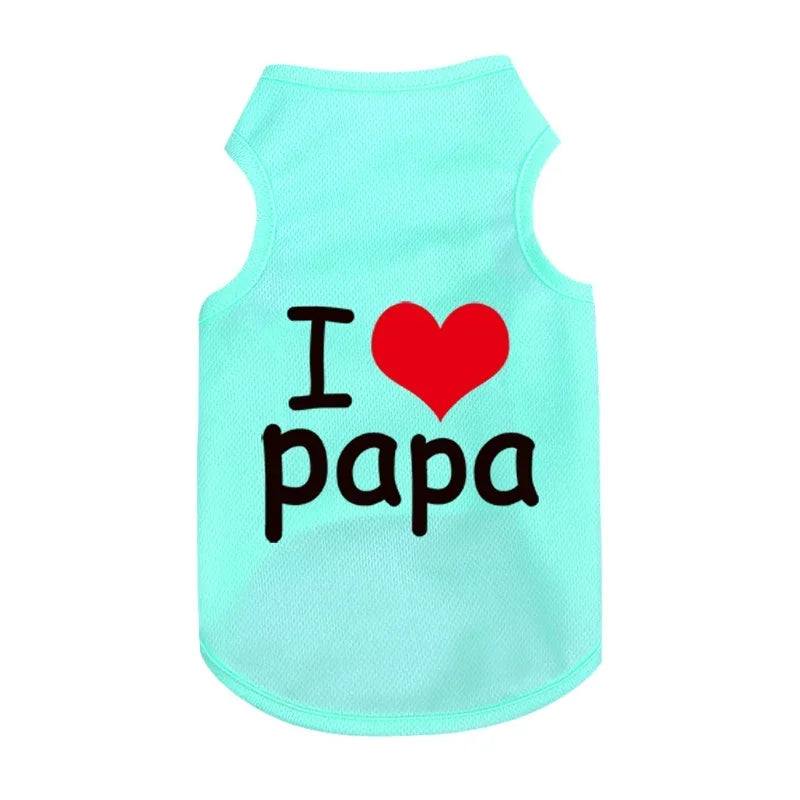 Dog Summer Vest Pet Comfort Breathable Vest Funky Fashionable Dog Apparel Summer Style Unleashed Airy Vests for Dogs and Cats
