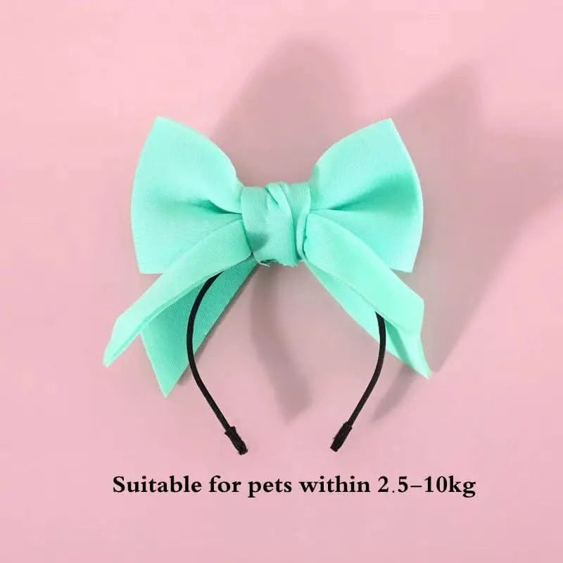 Cat Accessories Party Cat Headdress Wear Puppy Hairband Dog Dress Up Hat Pet Hair Accessories Bow Tie Dog Bowknot Pet Hair Hoop