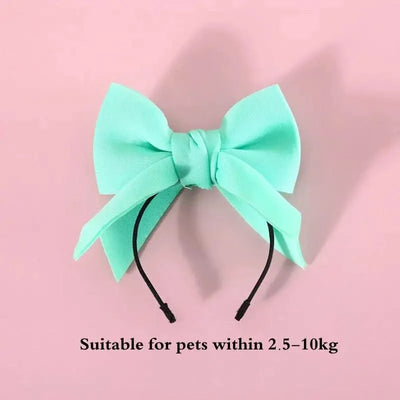 Cat Accessories Party Cat Headdress Wear Puppy Hairband Dog Dress Up Hat Pet Hair Accessories Bow Tie Dog Bowknot Pet Hair Hoop