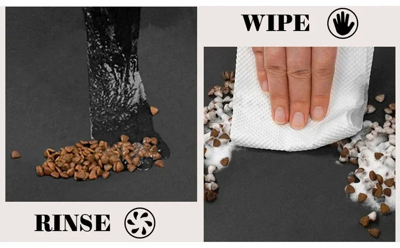 Pet Feeding Dropshipping Pet Placemat for Food and Water Bowl, with Waterproof Rubber Backing, Quick Dry Water Mat for Dog Cat