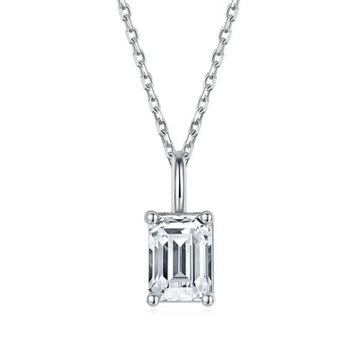 1CT 2CT Solitaire Pear Cut Moissanite Diamond Pendant Necklace for Women 100% 925 Sterling Silver Droplet Necklaces Jewelry GRA