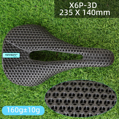 RYET 3D Printed Bike Carbon Saddle 140mm 142mm Super Light Road MTB Racing EVA Saddles Bicycle Seat Cushion Cycling Seating Part
