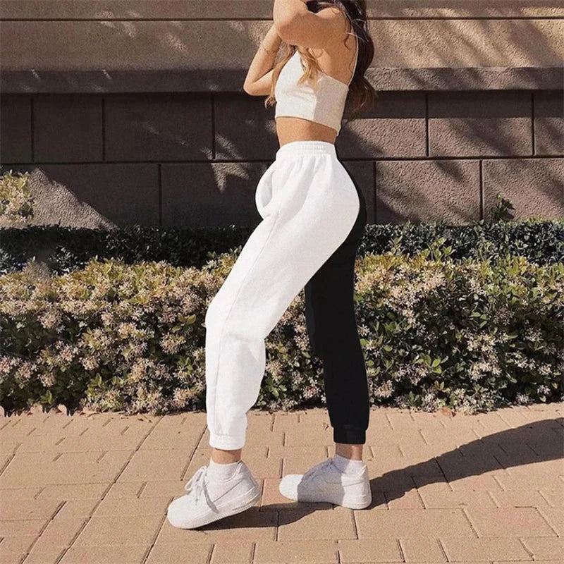 Men's Athletic Trainning Joggers Casual Loose Fit Sweatpants Spring Fall Fleece Lined Pants Elastic Waist Drawstring Trousers
