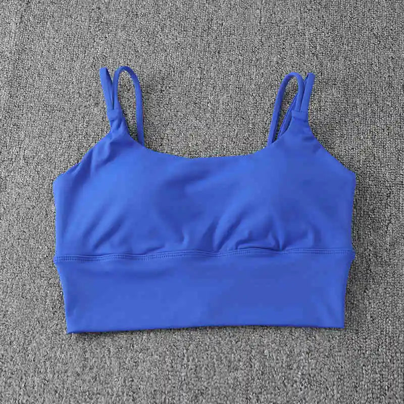 Women's Breathable Sports Bra Reversible Backless Design for Running Training Pilates Yoga