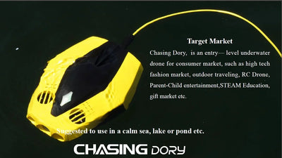 Mini Underwater Drone CHASING DORY Diving Drone with 1080P Camera 15M Depth APP control