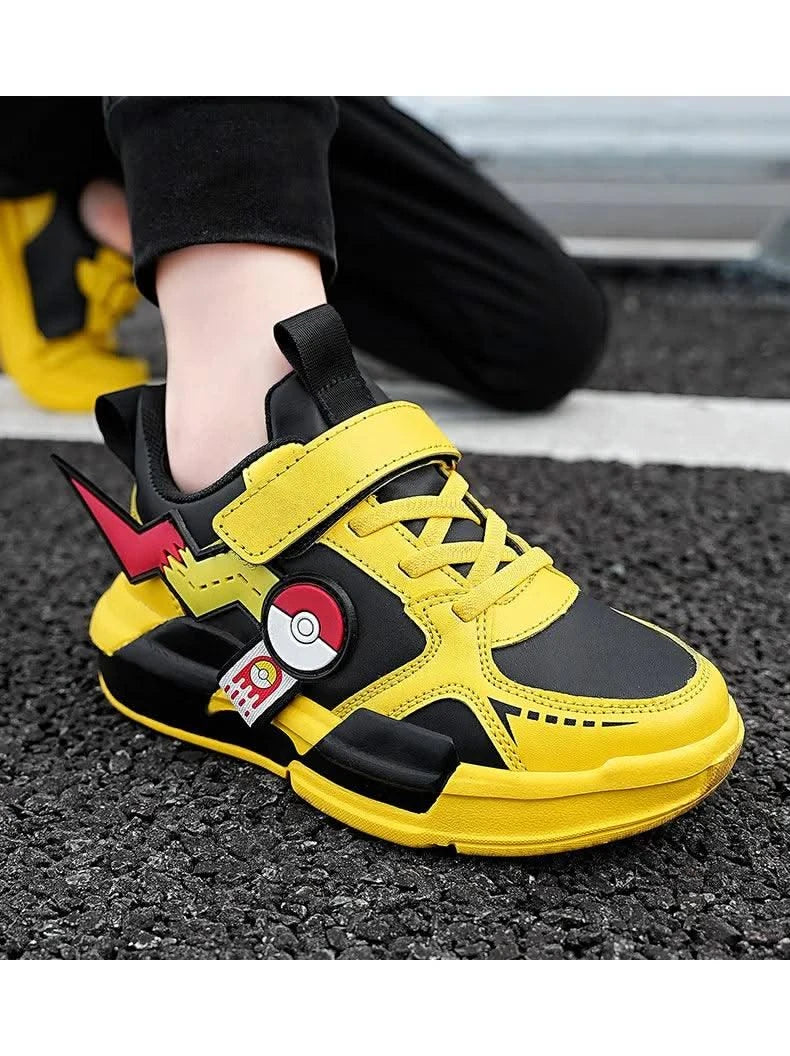 Kids Cartoon Sports Skate Shoes Lightweight for Easy Wear Children's Outdoor Casual Sneakers Non-Slip Sole for School Play