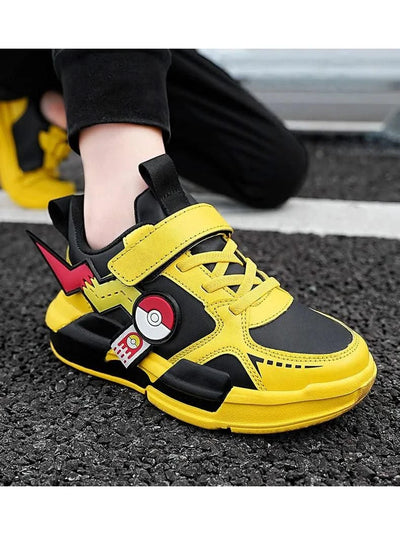 Kids Cartoon Sports Skate Shoes Lightweight for Easy Wear Children's Outdoor Casual Sneakers Non-Slip Sole for School Play