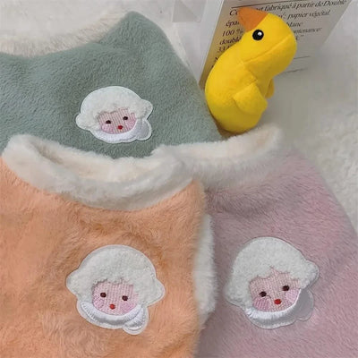 Cats Clothes Plush Garment for Cats Warm Apparels Winter Products Clothing Dog´s Sweater Vests Cooling Pet Kittens Kitten Stuff